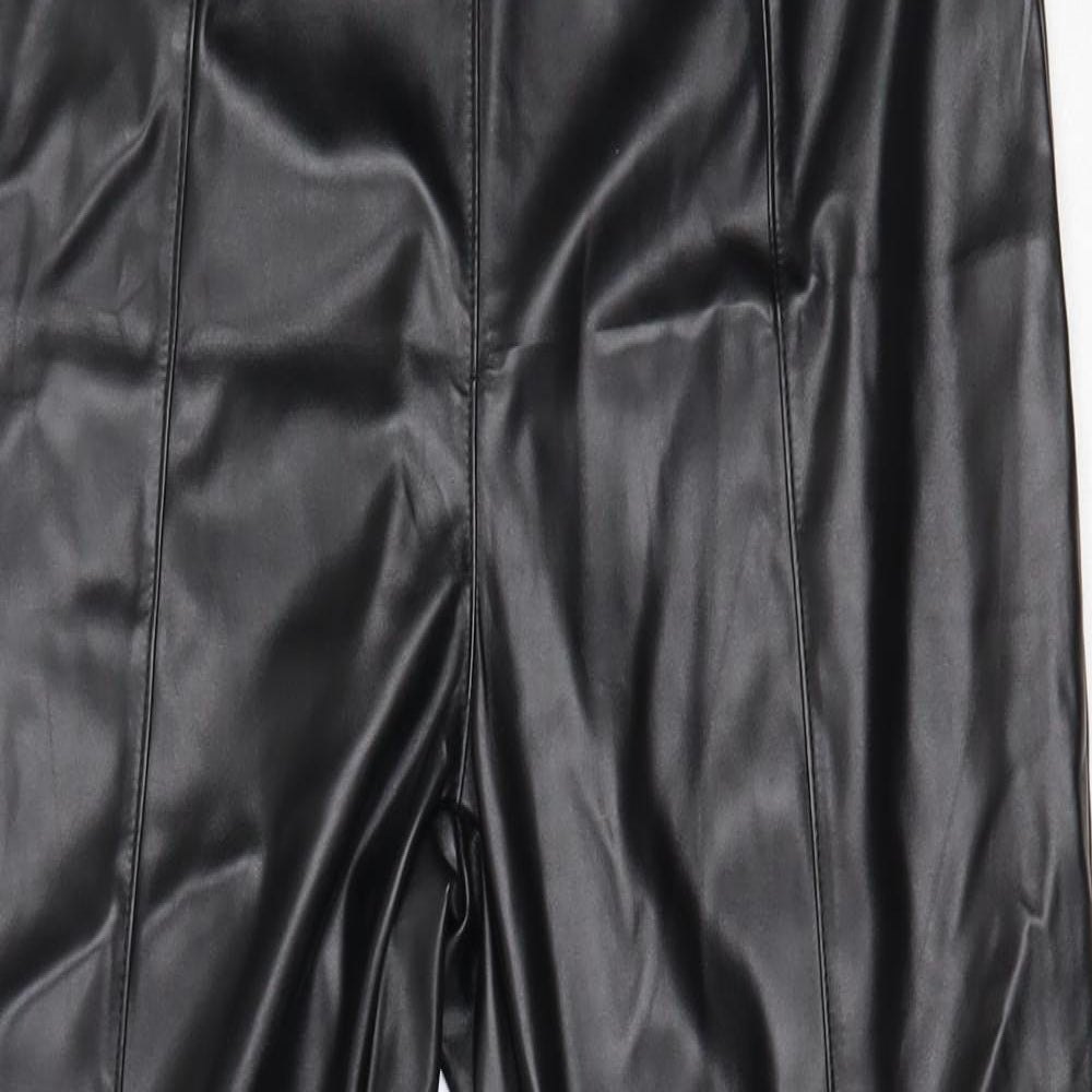 Pretty Little thing Womens Black  Polyester Trousers  Size 8 L24 in Regular Zip