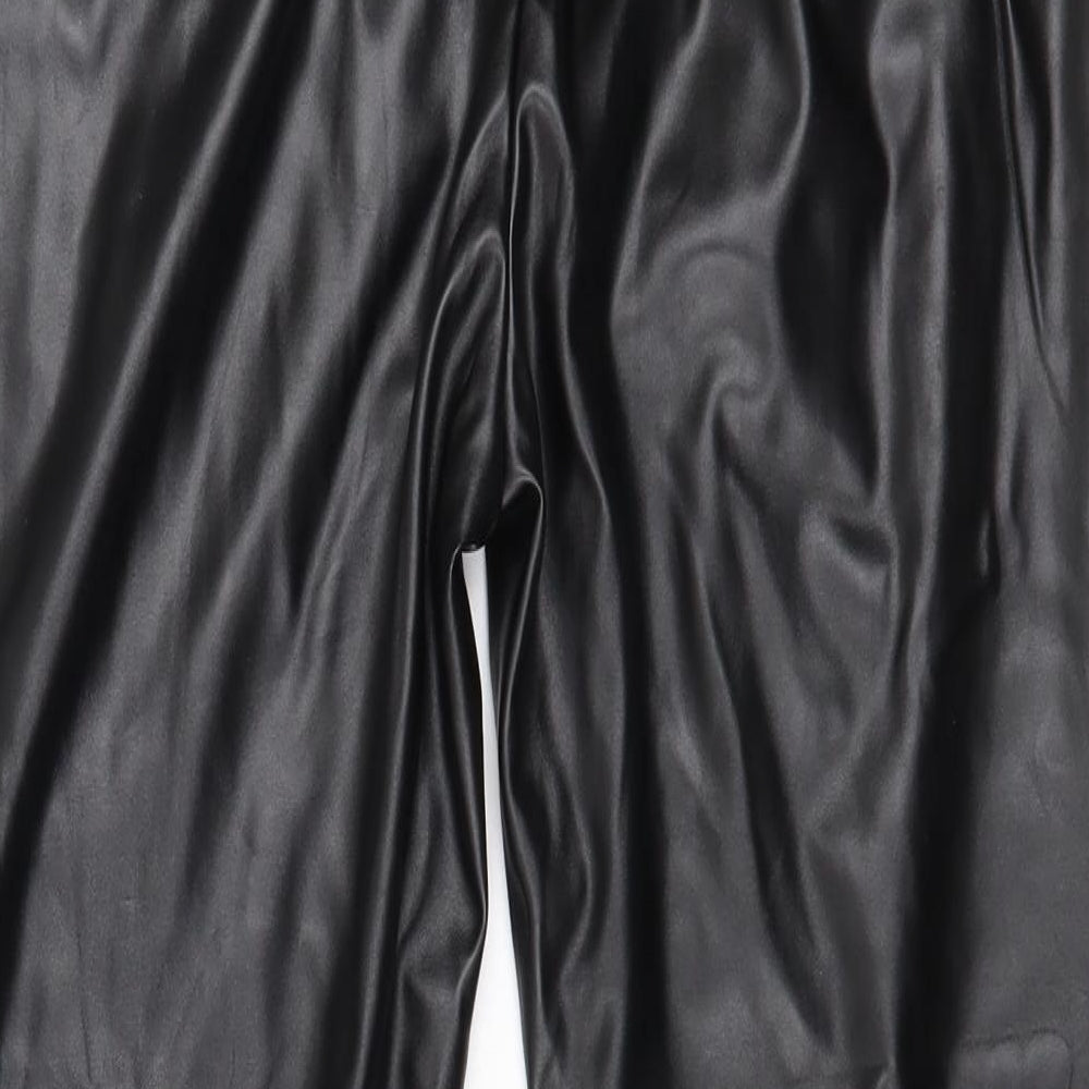 Pretty Little thing Womens Black  Polyester Trousers  Size 8 L24 in Regular Zip