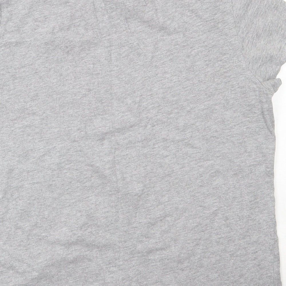 H&M Womens Grey  Cotton Basic T-Shirt Size M Round Neck - NASA