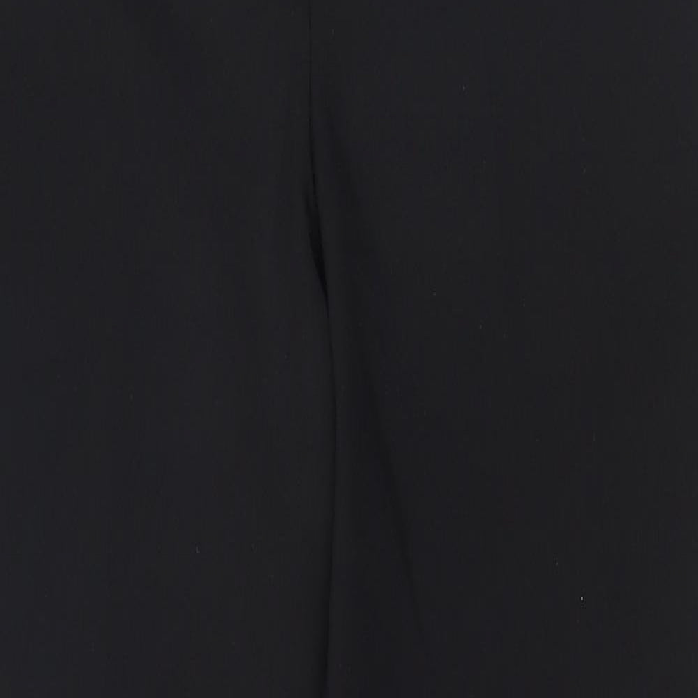 F&F Womens Black  Polyester Trousers  Size 8 L26 in Regular Zip