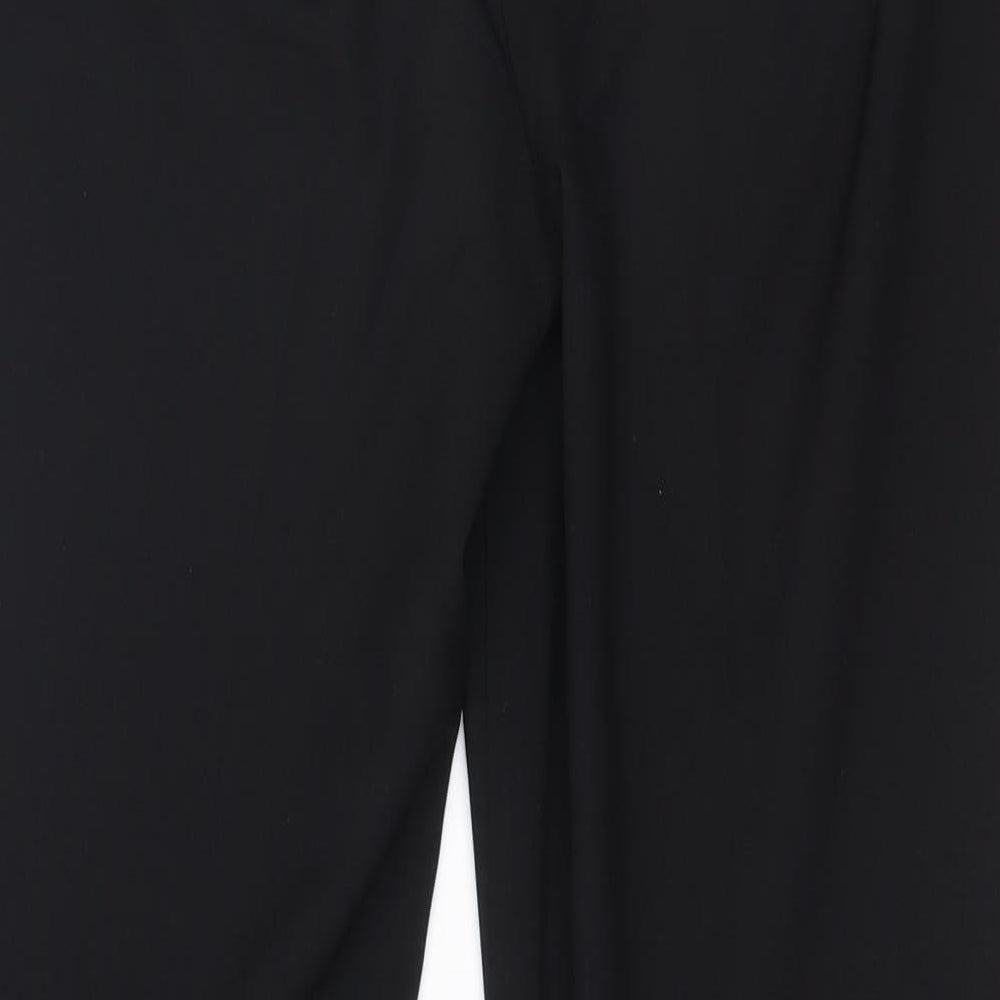 F&F Womens Black  Polyester Trousers  Size 8 L26 in Regular Zip