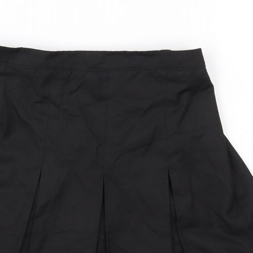 George Girls Black  Polyester A-Line Skirt Size 11-12 Years  Regular  - Elasticated Waist