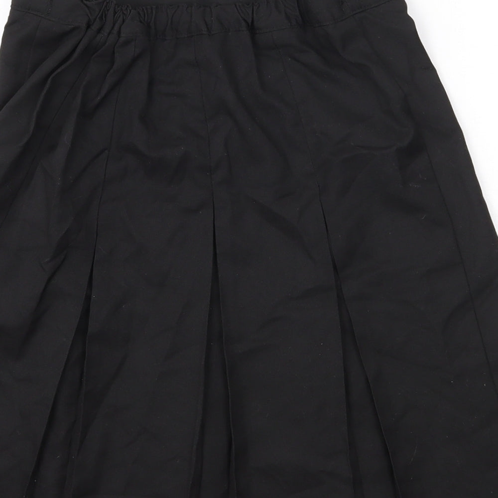 George Girls Black  Polyester A-Line Skirt Size 11-12 Years  Regular  - Elasticated Waist