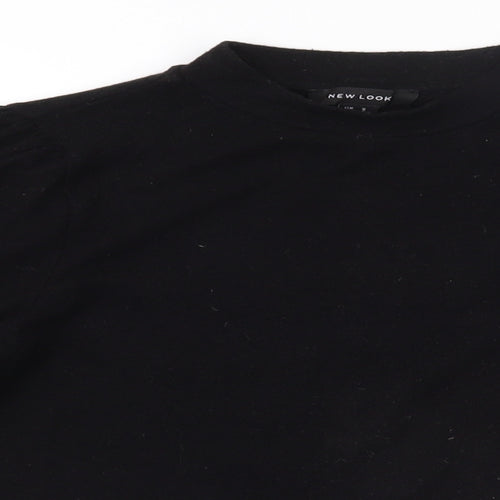 New Look Womens Black High Neck  Polyester Pullover Jumper Size S
