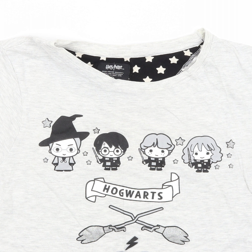 Love to Lounge Womens Grey Solid Cotton Top Pyjama Top Size M   - Harry Potter