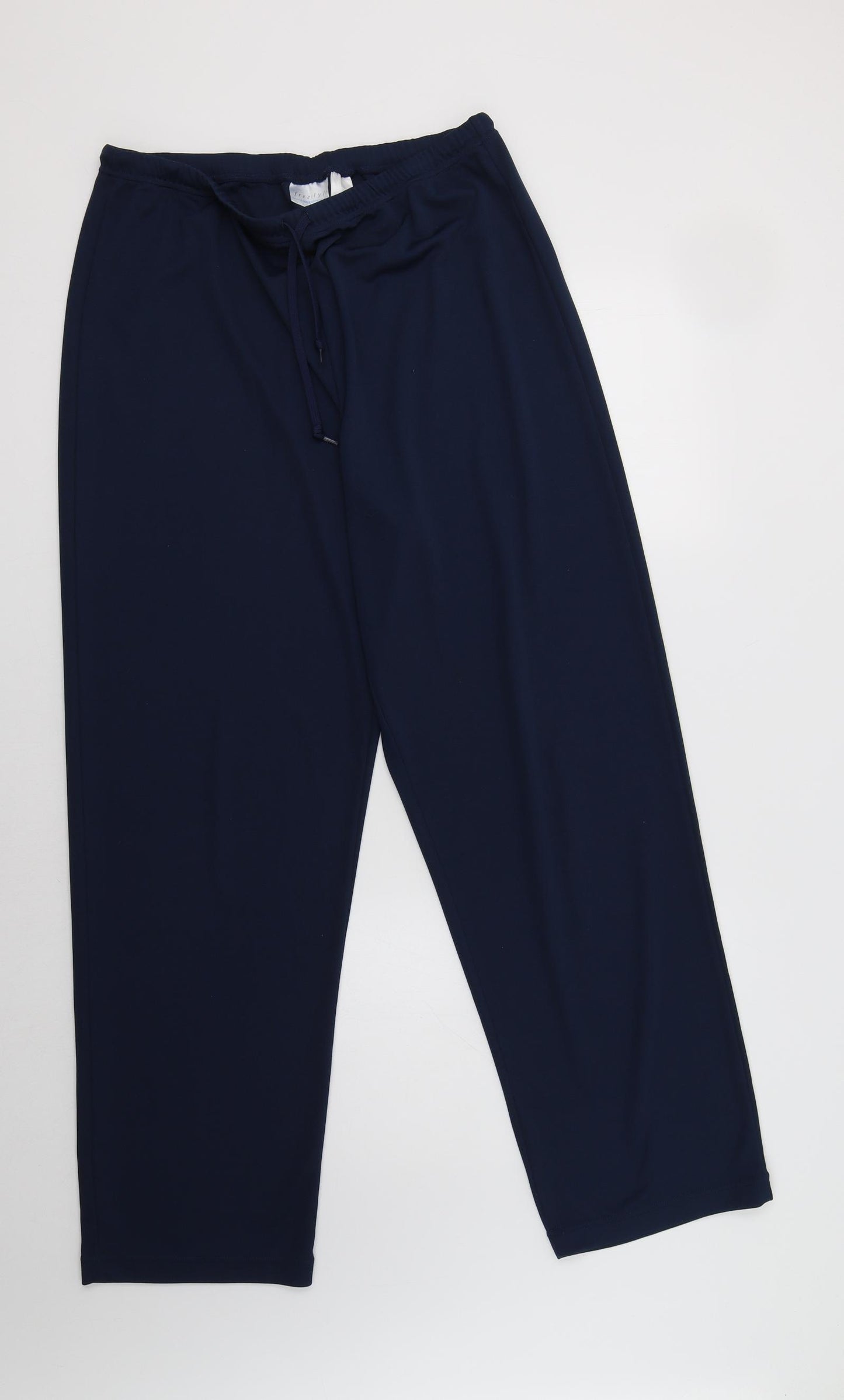 Danskin Womens Blue  Polyester Jogger Trousers Size L L30 in Regular