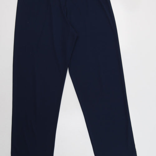 Danskin Womens Blue  Polyester Jogger Trousers Size L L30 in Regular