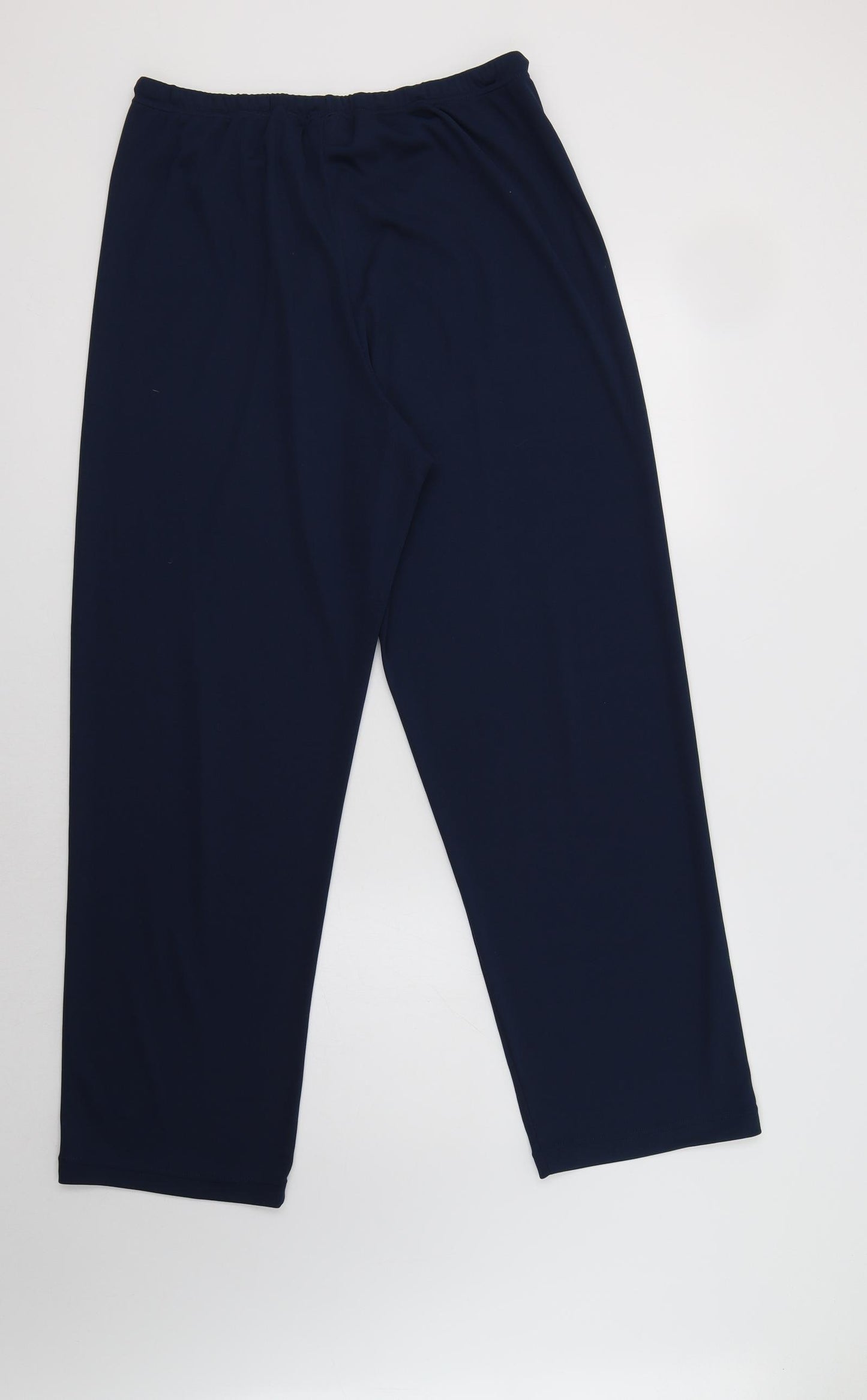 Danskin Womens Blue  Polyester Jogger Trousers Size L L30 in Regular