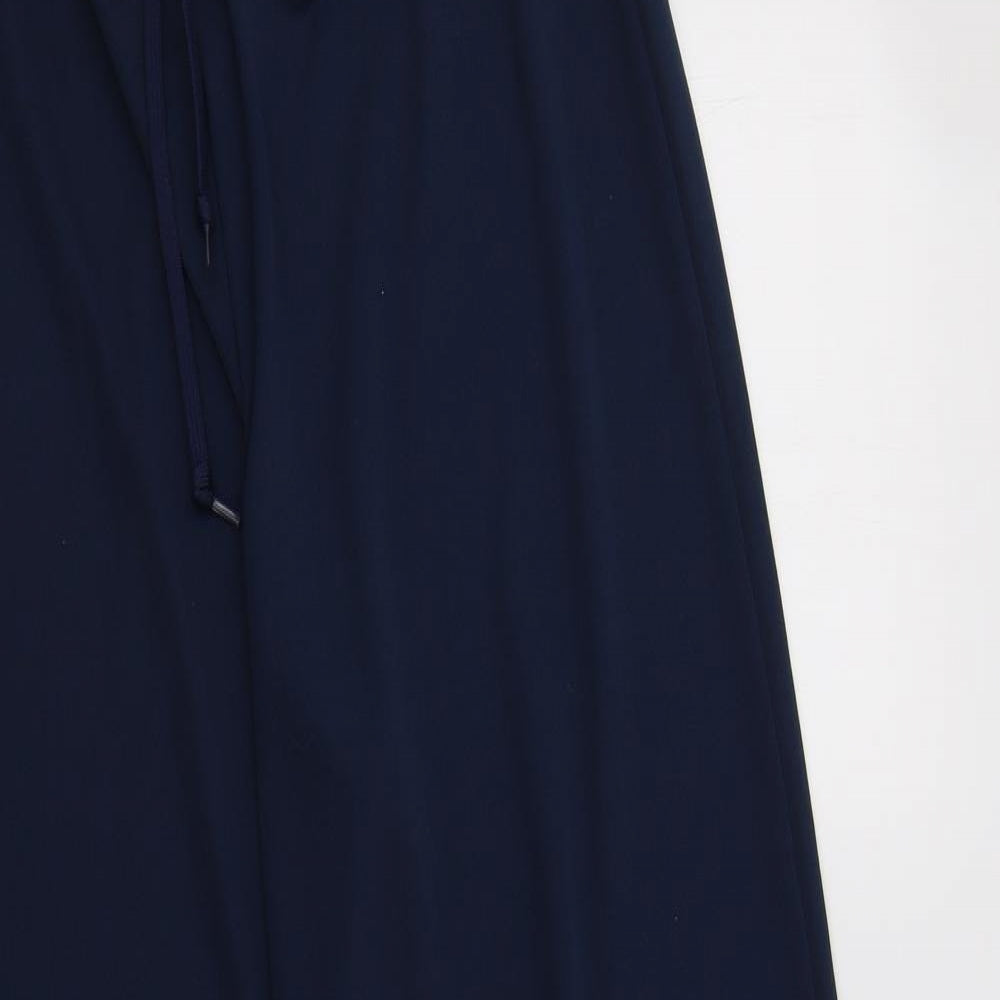 Danskin Womens Blue  Polyester Jogger Trousers Size L L30 in Regular
