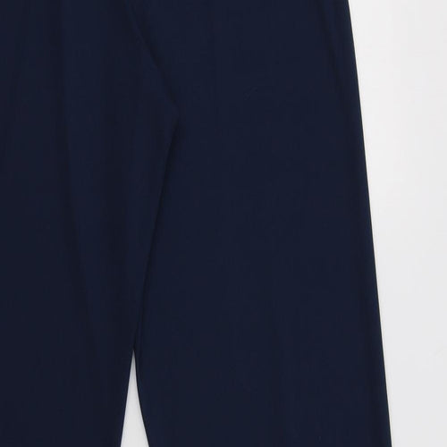 Danskin Womens Blue  Polyester Jogger Trousers Size L L30 in Regular