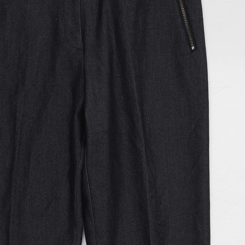F&F Womens Blue  Polyester Dress Pants Trousers Size 10 L29 in Regular