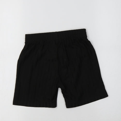 F&F Boys Black Striped Polyester Sweat Shorts Size 5-6 Years  Regular