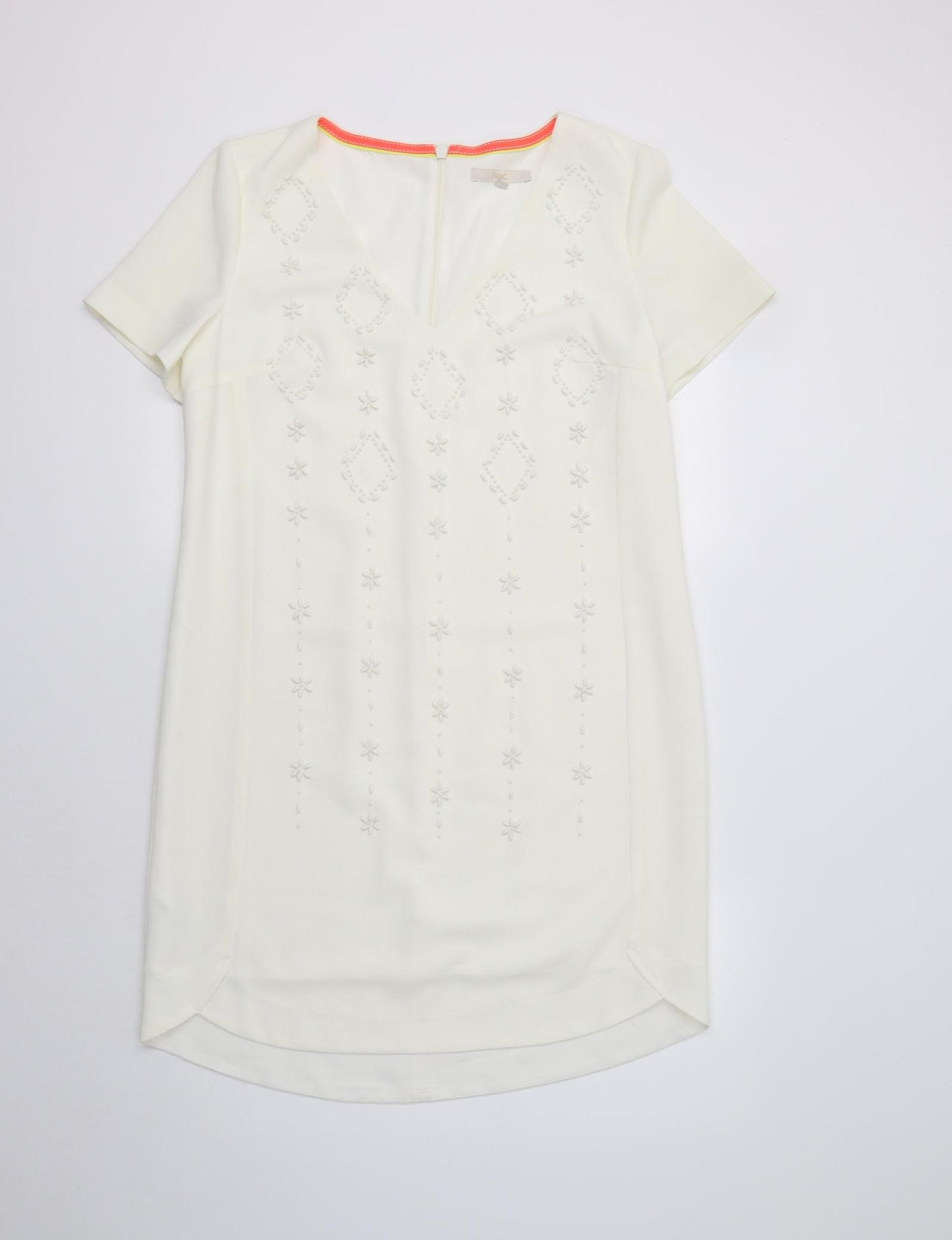 NEXT Womens Ivory  Polyester A-Line  Size 14  V-Neck