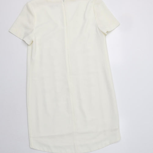 NEXT Womens Ivory  Polyester A-Line  Size 14  V-Neck