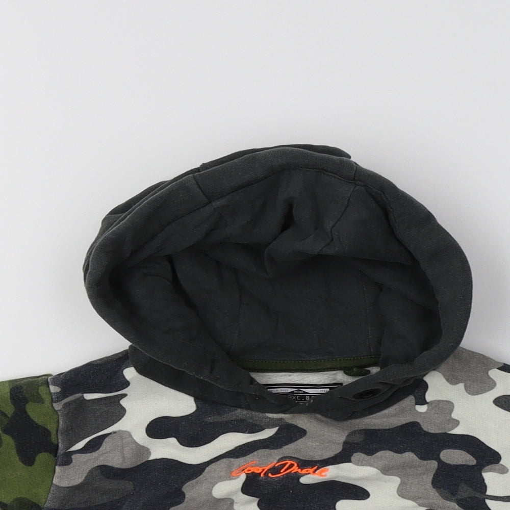NEXT Baby Green Camouflage Cotton Pullover Jumper Size 6-9 Months