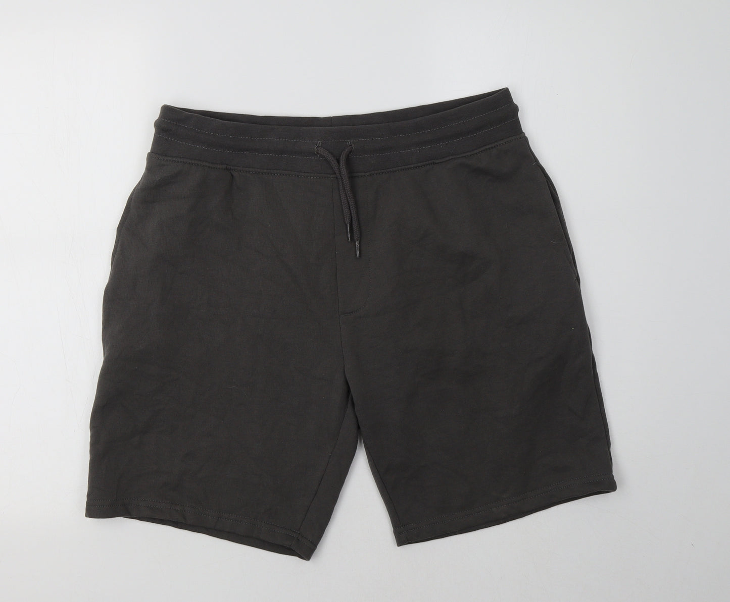 George Mens Grey  Cotton Sweat Shorts Size M L9 in Regular