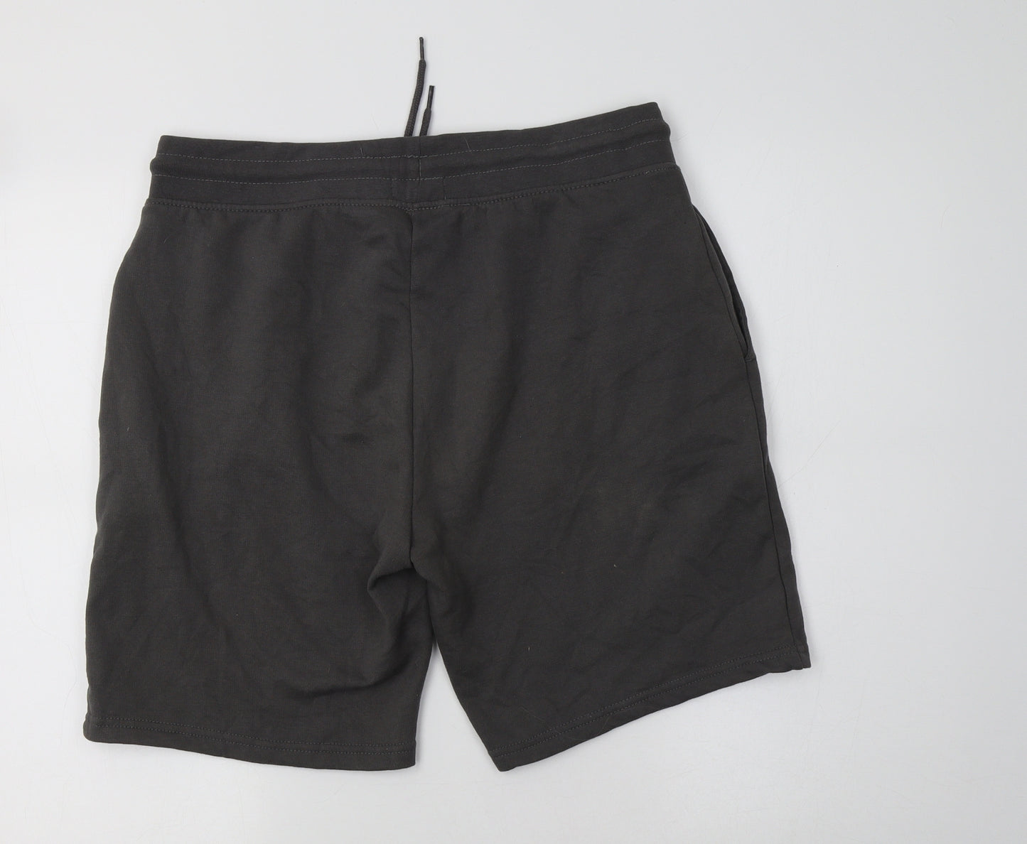 George Mens Grey  Cotton Sweat Shorts Size M L9 in Regular