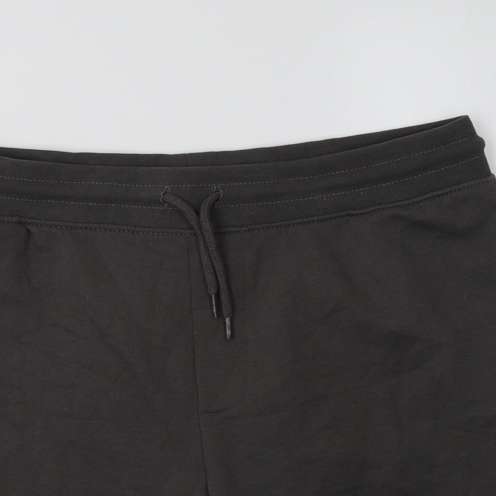 George Mens Grey  Cotton Sweat Shorts Size M L9 in Regular