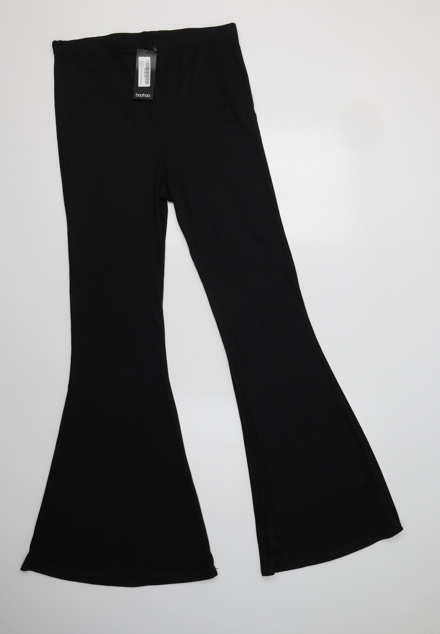 Boohoo Womens Black  Polyester Jegging Trousers Size 16 L34 in Regular