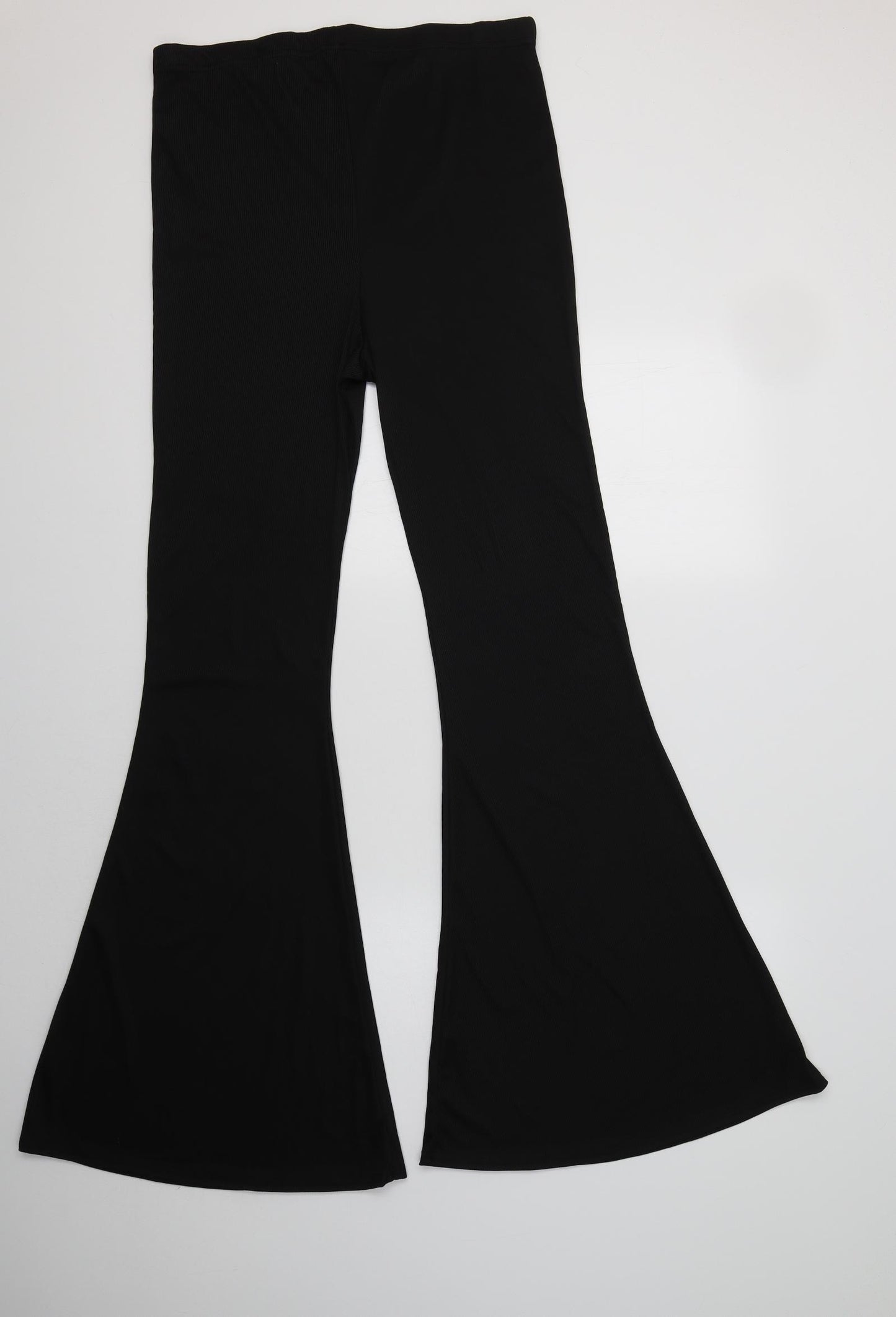 Boohoo Womens Black  Polyester Jegging Trousers Size 16 L34 in Regular