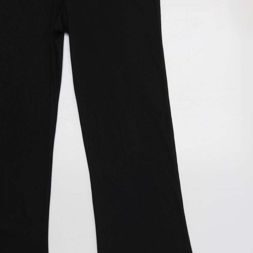 Boohoo Womens Black  Polyester Jegging Trousers Size 16 L34 in Regular
