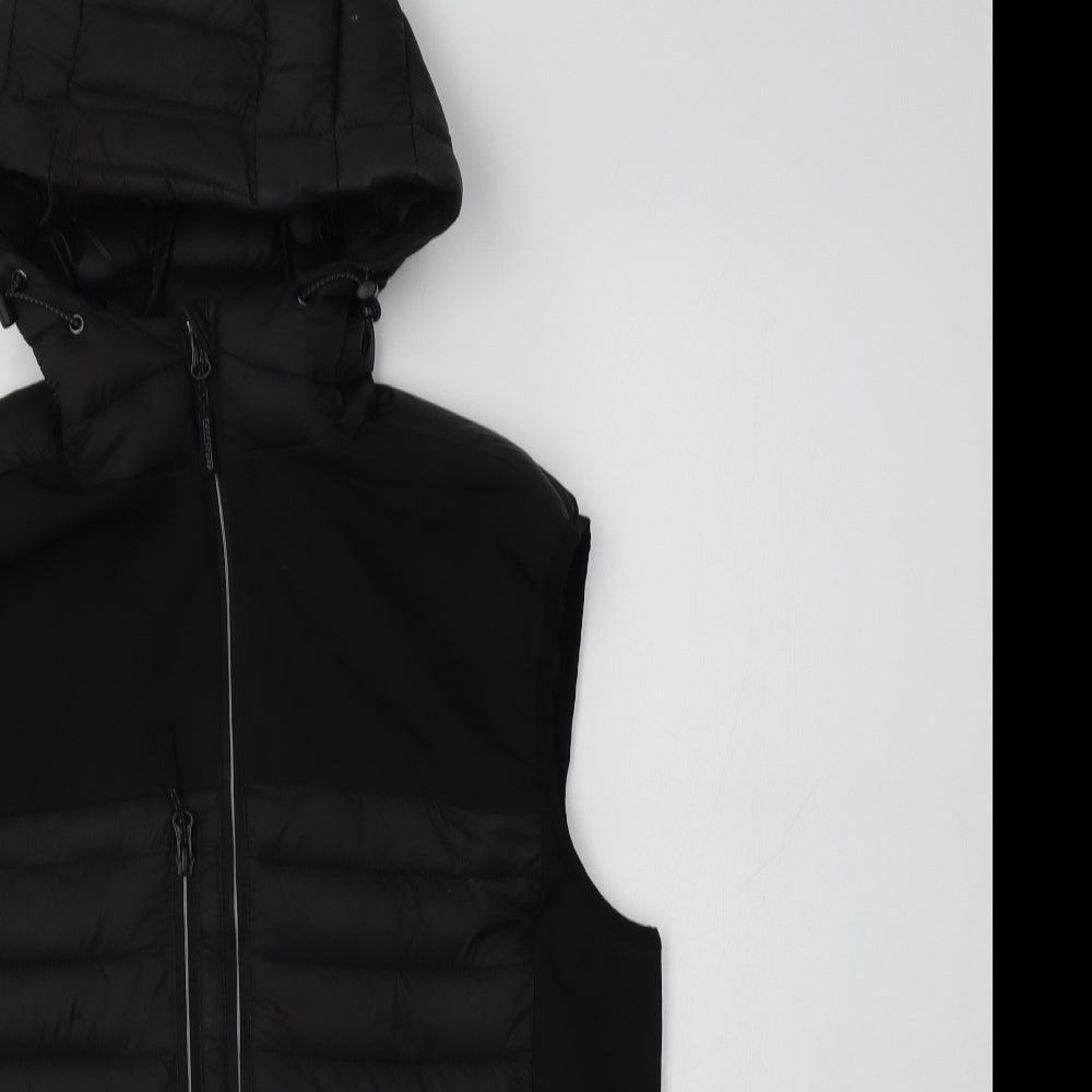 Tuff Stuff Mens Black   Gilet Waistcoat Size M