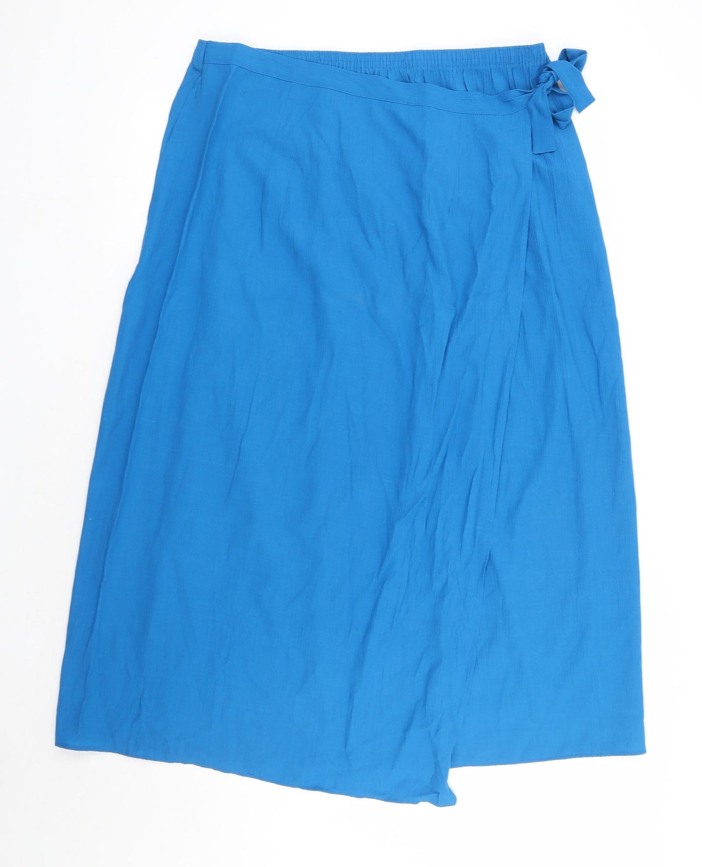 essence Womens Blue  Viscose A-Line Skirt Size 22