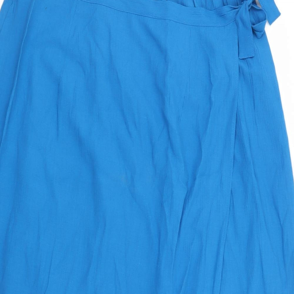 essence Womens Blue  Viscose A-Line Skirt Size 22