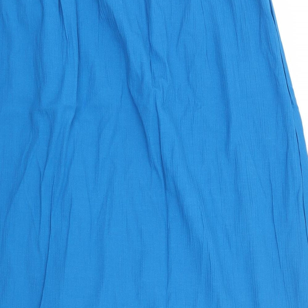 essence Womens Blue  Viscose A-Line Skirt Size 22