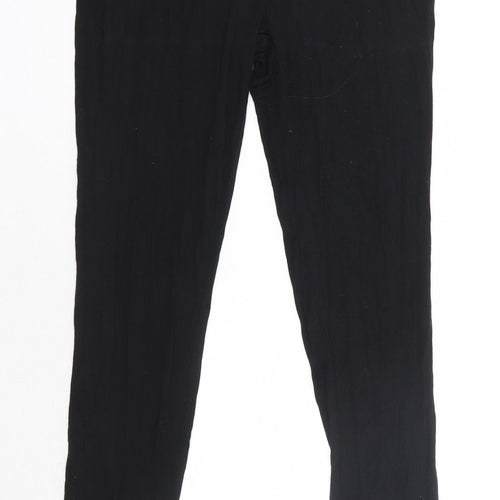 SheIn Womens Black  Polyester Jogger Trousers Size M L28 in Regular