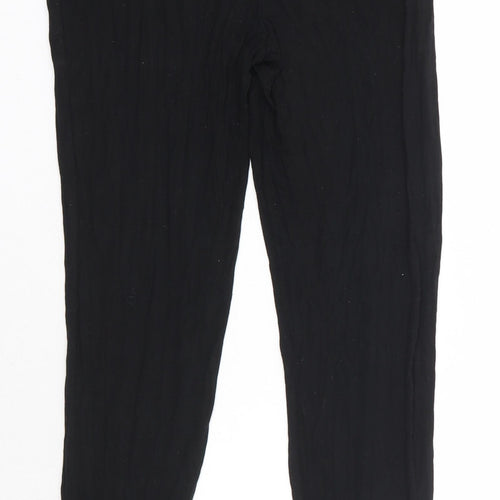 SheIn Womens Black  Polyester Jogger Trousers Size M L28 in Regular