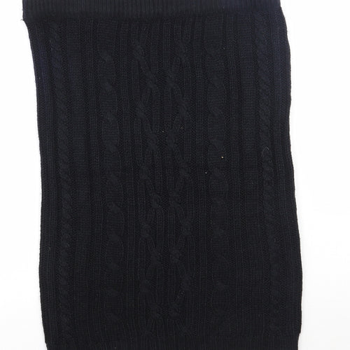Peacocks Womens Black  Acrylic Straight & Pencil Skirt Size M