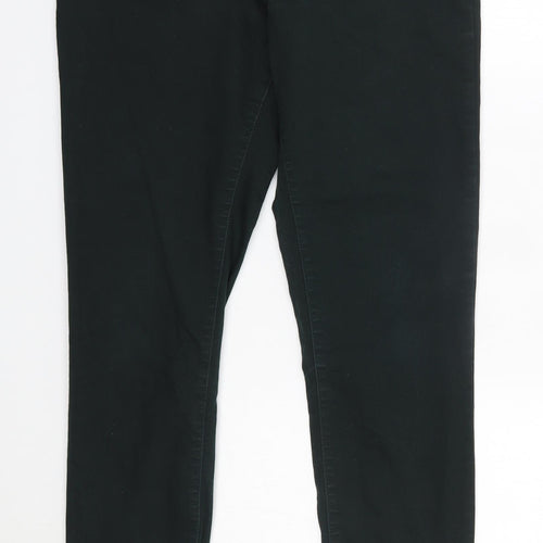 H&M Womens Grey  Cotton Skinny Jeans Size 12 L29 in Regular