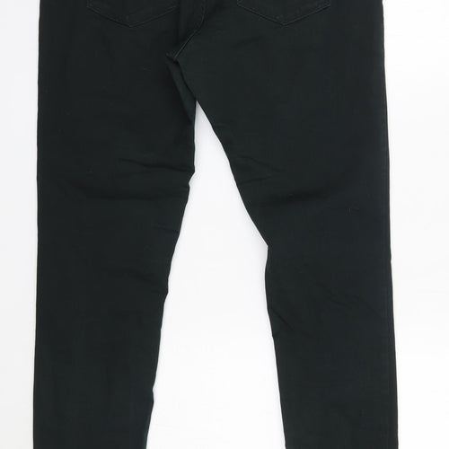 H&M Womens Grey  Cotton Skinny Jeans Size 12 L29 in Regular