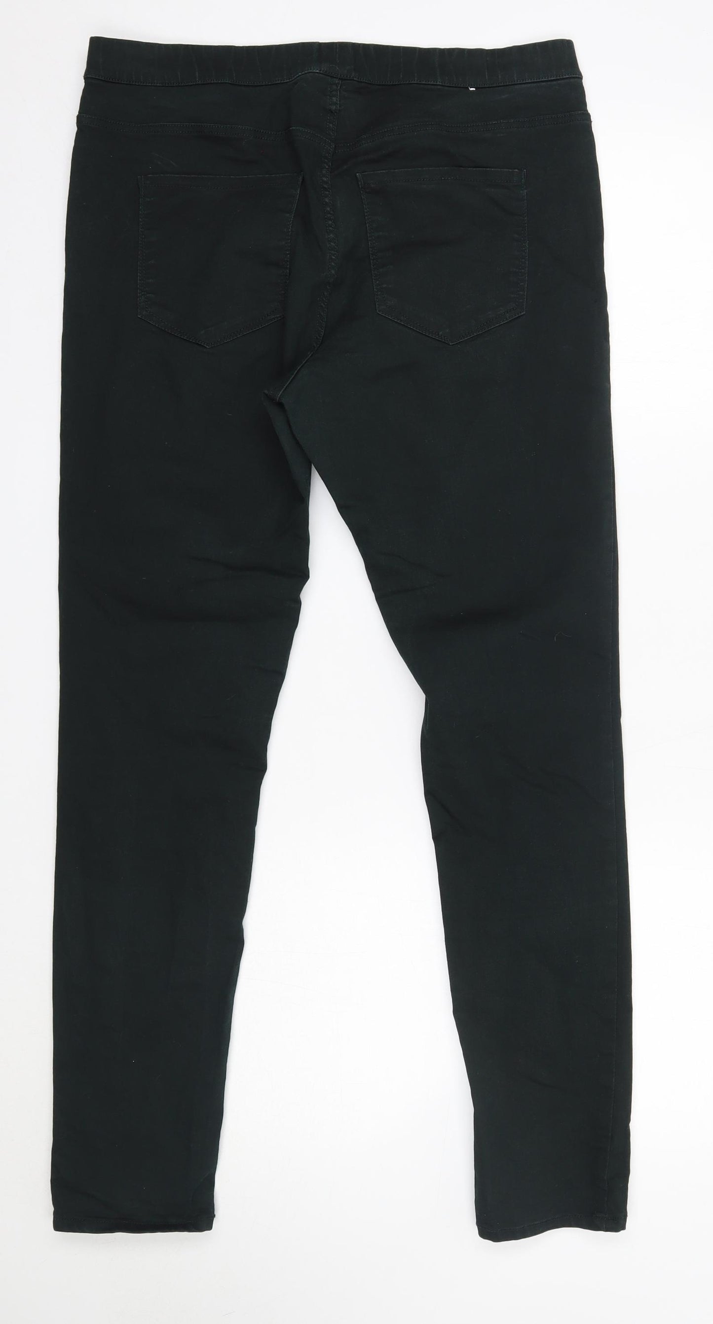H&M Womens Grey  Cotton Skinny Jeans Size 12 L29 in Regular