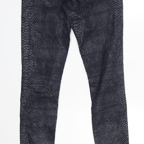 Berska Womens Blue  Cotton Skinny Jeans Size 8 L30 in Regular