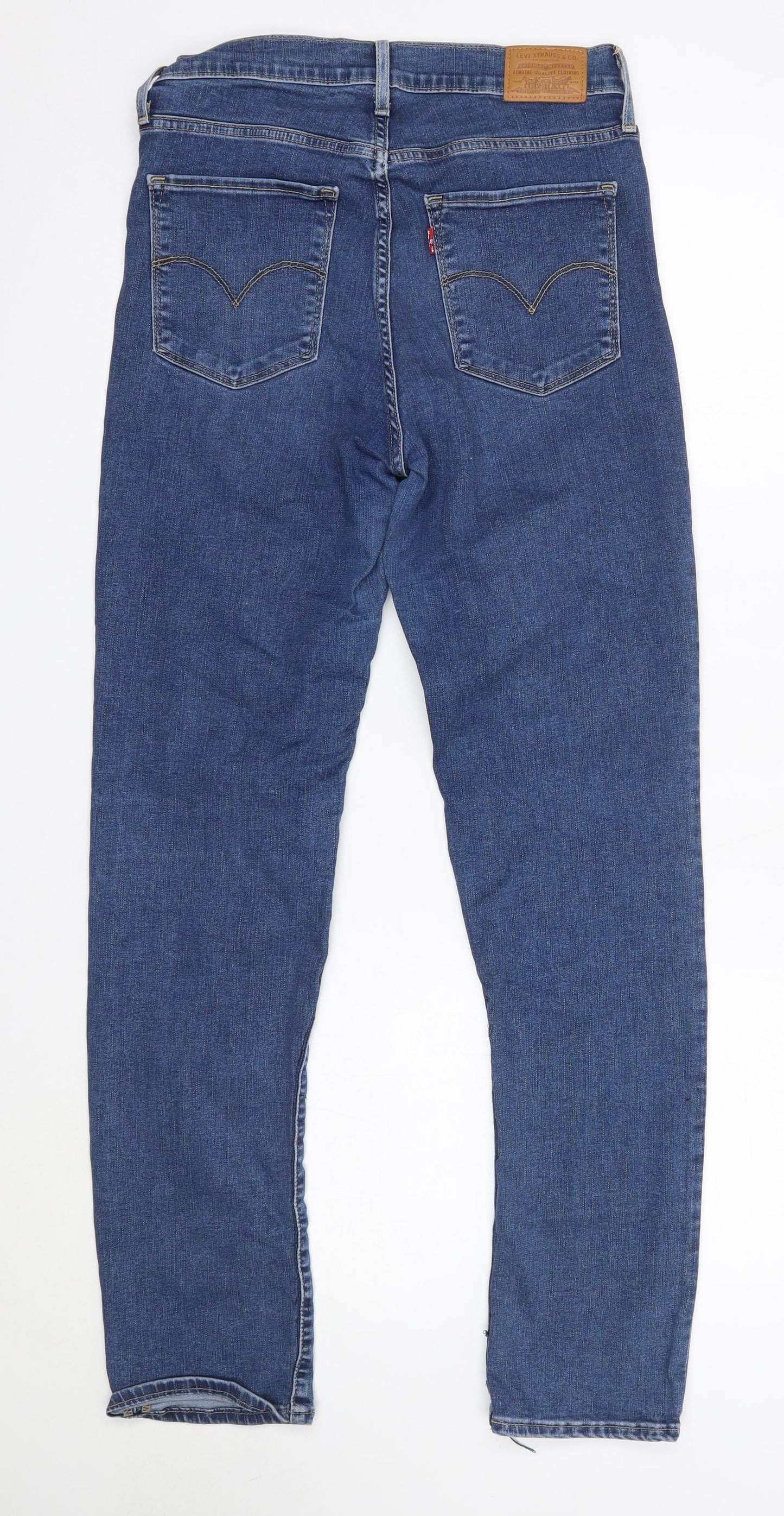 Levi Mens Blue  Cotton Straight Jeans Size 29 in L30 in Regular