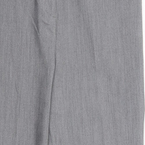 Matalan Womens Grey  Polyester Dress Pants Trousers Size 14 L36 in Regular