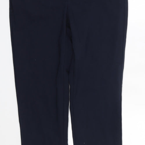 Zara Womens Blue  Cotton Dress Pants Trousers Size S L25 in Regular