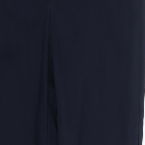 Zara Womens Blue  Cotton Dress Pants Trousers Size S L25 in Regular