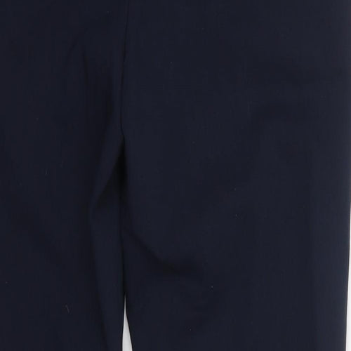 Zara Womens Blue  Cotton Dress Pants Trousers Size S L25 in Regular