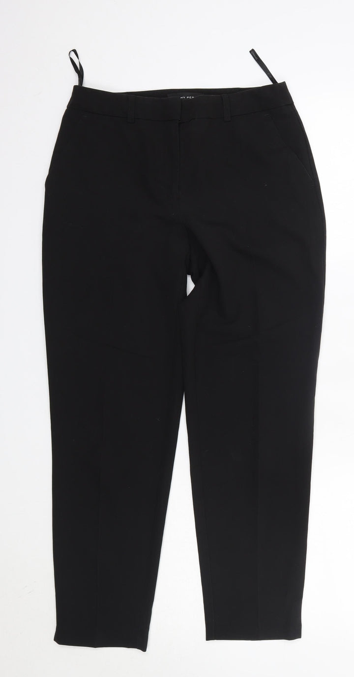 Dorothy Perkins Womens Black  Polyester Dress Pants Trousers Size 6 L26 in Regular