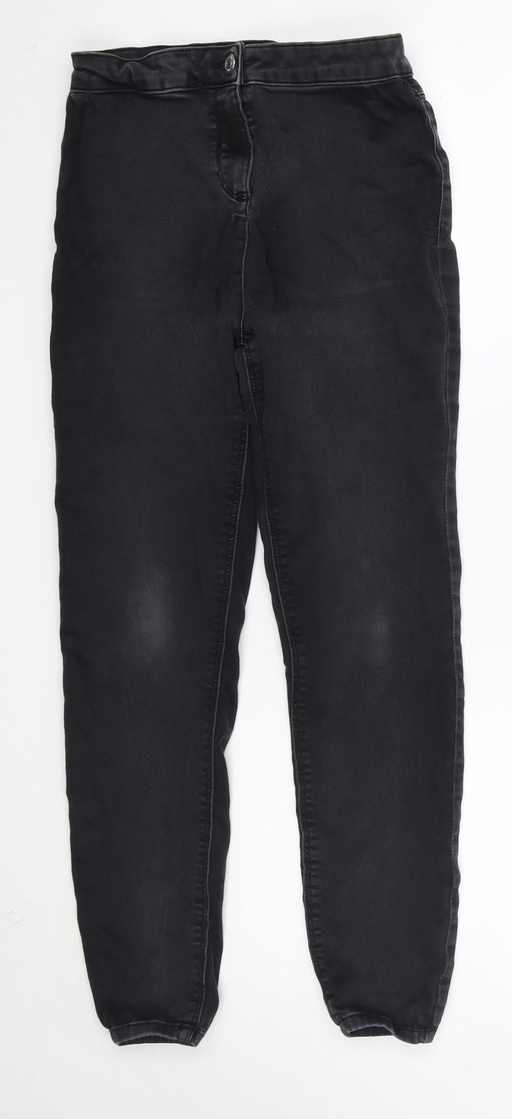 Matalan Womens Grey Cotton Skinny Jeans Size 12 L26 in Regular
