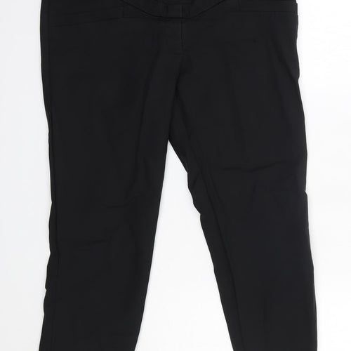 H&M Womens Black  Cotton Cropped Jeans Size 10 L24 in Regular