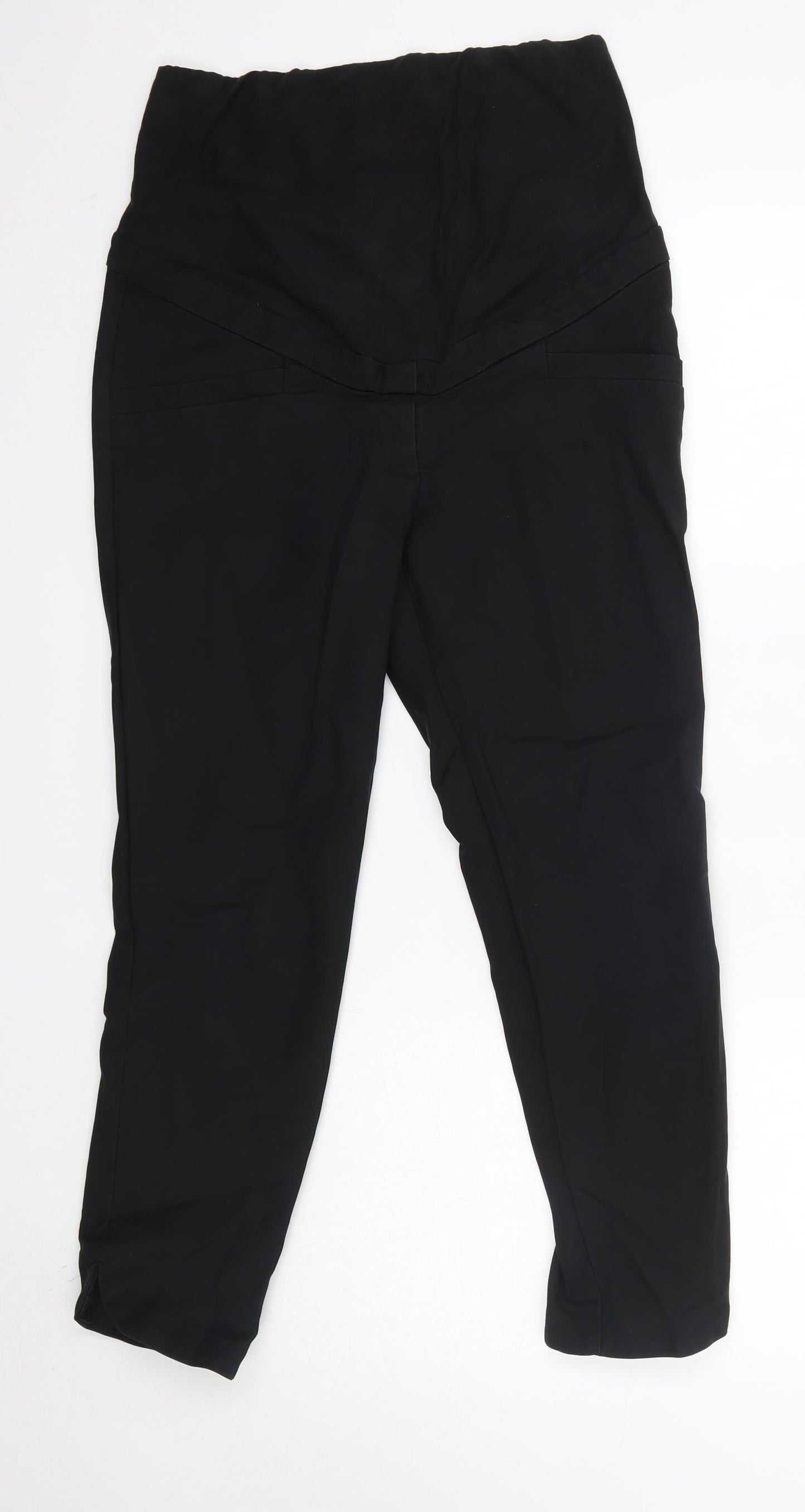 H&M Womens Black  Cotton Cropped Jeans Size 10 L24 in Regular