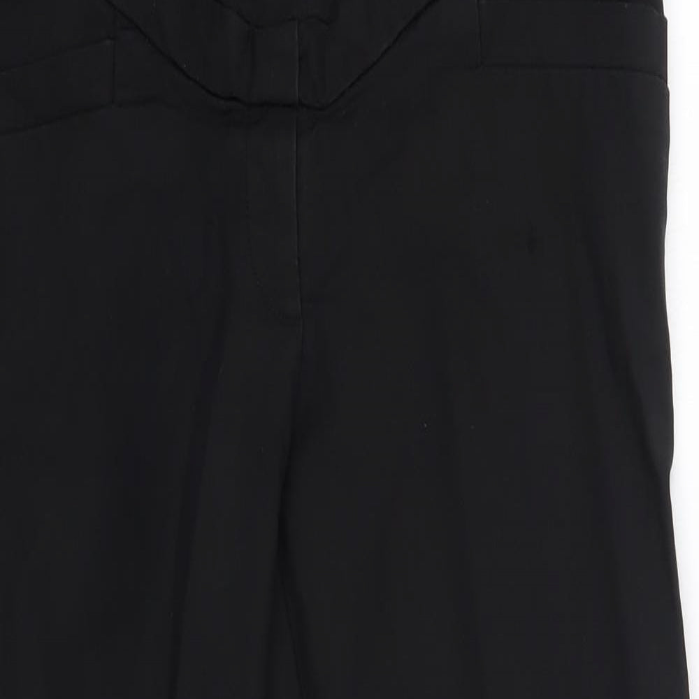 H&M Womens Black  Cotton Cropped Jeans Size 10 L24 in Regular