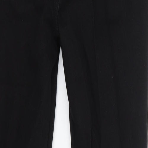 Boohoo Womens Black  Cotton Skinny Jeans Size 10 L26 in Regular