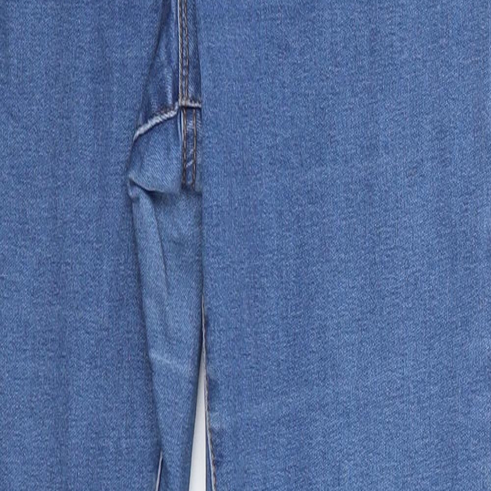 Primark Womens Blue  Cotton Skinny Jeans Size 14 L29 in Regular