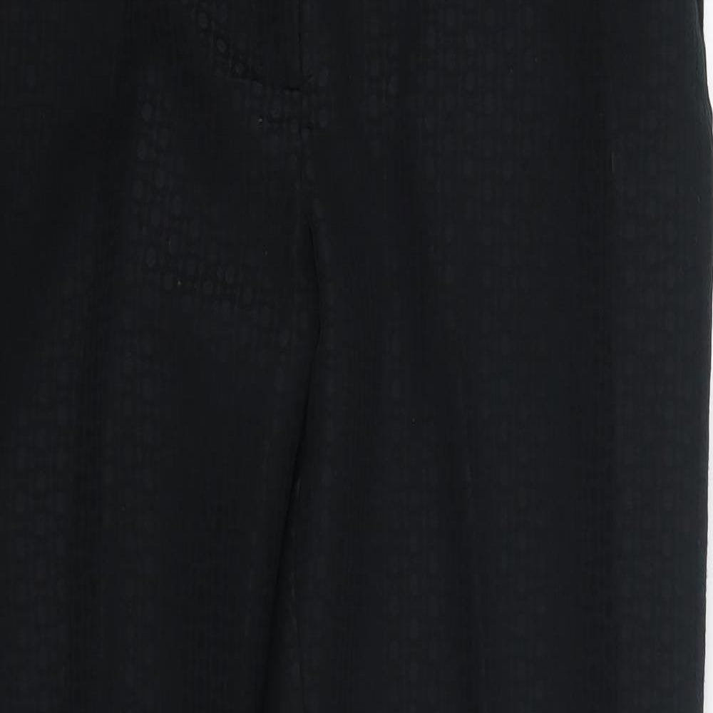 TU Womens Black  Polyester Dress Pants Trousers Size 12 L29 in Regular
