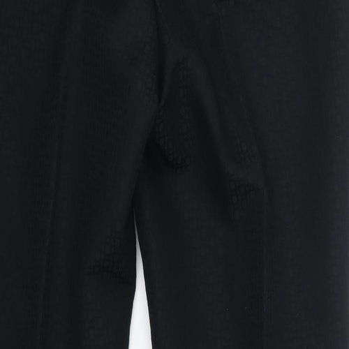 TU Womens Black  Polyester Dress Pants Trousers Size 12 L29 in Regular